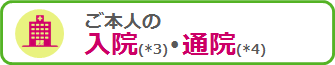 ご本人の入院(*3)・通院(*4)